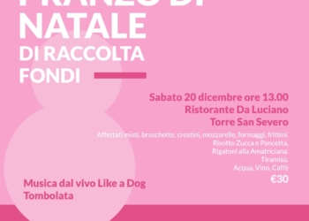 InFrazioni torna nel 2026 e si sposta a Torre San Severo. Sabato 20 dicembre pranzo di raccolta fondi