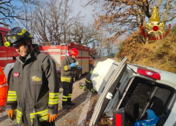 Incidente sulla Statale 71 nei pressi di Fabro: ferito trasportato in elisoccorso