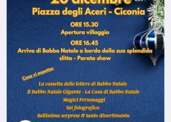 Piazza degli Aceri a Ciconia si trasforma nel Villaggio di Babbo Natale