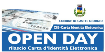 Comune Castel Giorgio: open day per il rilascio della Carta d’Identità Elettronica