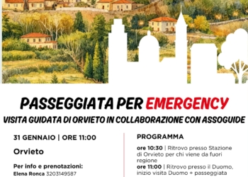 Orvieto si tinge di solidarietà: una passeggiata guidata per sostenere Emergency