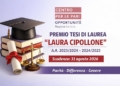 Il Centro per le Pari Opportunità bandisce il Premio per Tesi di Laurea “Laura Cipollone” – AA.AA. 2023/2024 e 2024/2025