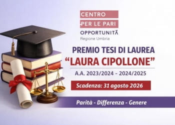 Il Centro per le Pari Opportunità bandisce il Premio per Tesi di Laurea “Laura Cipollone” – AA.AA. 2023/2024 e 2024/2025