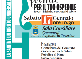 “Firma per il tuo ospedale”: incontro pubblico di Cosp e Nova a Lugnano in Teverina per raccogliere firme