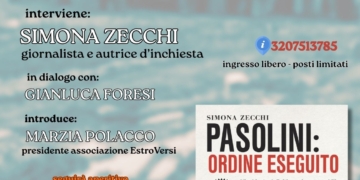 Si presenta il nuovo libro di Simona Zecchi: “Pasolini: Ordine Eseguito”