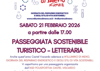 Per “M’illumino di meno” passeggiata sostenibile turistico-letteraria