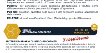 Corso di formazione in Apiterapia a Palazzo Cesi: dal 20 al 22 marzo