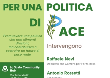 21 febbraio 2026: “Per una politica di Pace” incontro di Nova Civitas