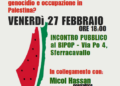 “Nessuna tregua! Cosa vuol dire oggi opportsi a genocidio e occupazione in Palestina?”