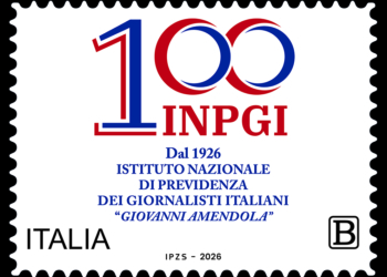 Emesso francobollo dedicato ai 100 anni dell’Istituto Nazionale di Previdenza dei Giornalisti Italiani “Giovanni Amendola”
