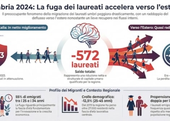Laureati, l’Umbria tampona le perdite in Italia ma cede all’estero