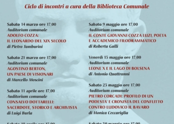 “Homo Cogitans”, otto incontri per riscoprire i protagonisti della storia di Bolsena e non solo
