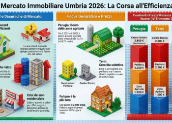 Il mercato delle case nuove in Umbria corre verso la fascia alta della forchetta di prezzo