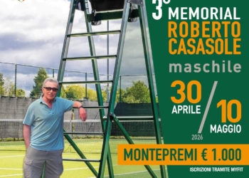 Iscrizioni aperte per il “III° Memorial Roberto Casasole” presso il Tennis Club Open