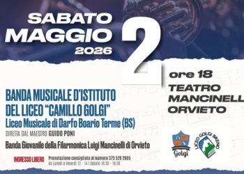 180 anni della Filarmonica Mancinelli, il 2 maggio il concerto della banda dell’istituto Camillo Golgi