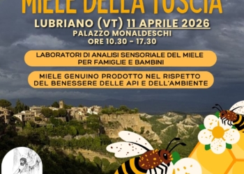 Lubriano si tinge d’oro: al via la I° Mostra Mercato “Miele della Tuscia”