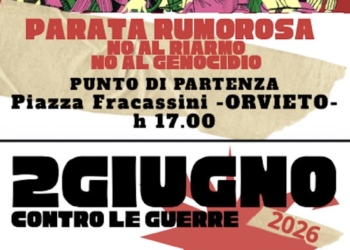 “2 Giugno contro le guerre”. Parata rumorosa per dire “No al riarmo, no al genocidio”