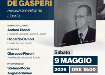 UniTre Orvieto promuove la presentazione del volume di Igino Giordani su Alcide De Gasperi