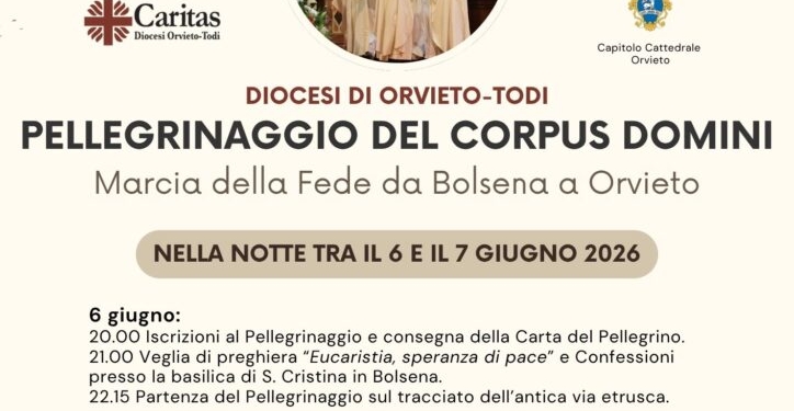 Pellegrinaggio del Corpus Domini, Marcia della Fede da Bolsena a Orvieto