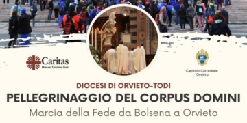 Pellegrinaggio del Corpus Domini, Marcia della Fede da Bolsena a Orvieto, nella notte tra il 6 ed il 7 giugno 2026