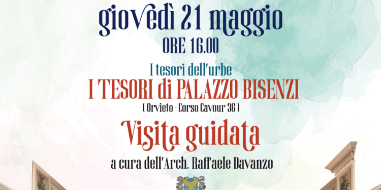 Con Raffaele Davanzo in visita a Palazzo Bisenzi per Orvieto in Fiore con UniTre