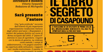 “Il libro segreto di CasaPound”: nell’Atrio del Palazzo dei Sette si presenta il libro di Paolo Berizzi
