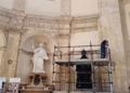 Al via il restauro della statua lignea di Papa Martino I all’intern del Tempio della Consolazione