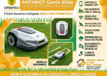 Il tuo prato si taglia da solo: prenota un giorno di prova gratuita dell’innovativo Anthbot Genie da Cerquitelli Brico-Garden