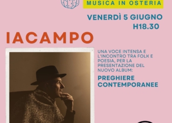 Concerto gratuito di Iacampo per la rassegna “Fichissimi- Musica in osteria”