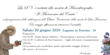 Il 20 giugno inaugurazione della mostra fotografica “Il Microcosmo del Creato” curata dall’orvietano Francesco Santi