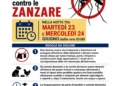 Programmato intervento straordinario di disinfestazione adulticida contro le zanzare su tutto il territorio comunale