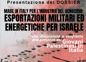 “Esportazioni militari e energetiche per Israele”