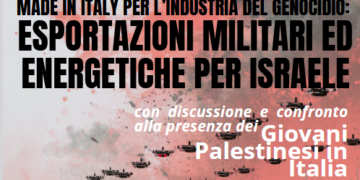 “Esportazioni militari e energetiche per Israele”