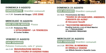 Tutto pronto per l’Agosto Culturale Sanvenanzese: 9 appuntamenti ad ingresso gratuito