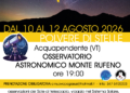 Polvere di Stelle al Monte Rufeno: tre serate ad Acquapendente per le “Lacrime di San Lorenzo”