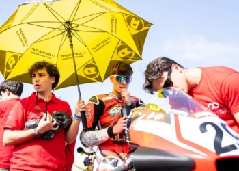 Tommy Ubaldini frenato d aun problema tecnico a Misano