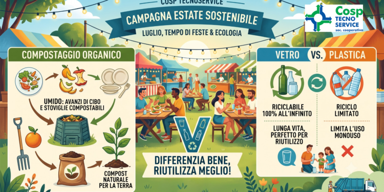 Estate, tempo di sagre e vita all’aperto: l’impegno di Cosp Tecnoservice per un’estate sostenibile