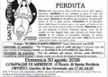 Chiamata a raccolta di Santa Perduta: ritorna dal 27 al 30 agosto una delle feste “inusuali” del comprensorio
