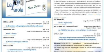 “La Parola”: Nova Civitas presenta il nuovo percorso culturale 2026-2027