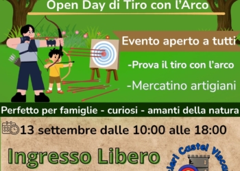 Castel Viscardo, al via il secondo Open Day degli Arcieri: prova di tiro, stand e premi