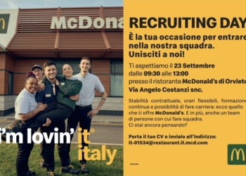 McDonald’s Orvieto organizza il Recruiting Day: l’occasione per entrare in squadra