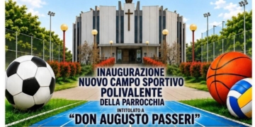 “Tutti in campo”: taglio del nastro per il nuovo campo sportivo polivalente intitolato a “Don Augusto Passeri”