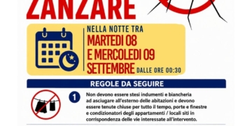 Castel Giorgio: terzo intervento di disinfestazione antizanzare nella notte tra l’8 e il 9 settembre