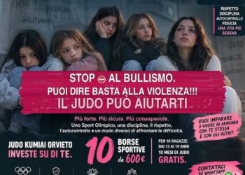 “Stop al bullismo”: Judo Kumiai Orvieto mette a disposizione dieci borse sportive da 600 euro