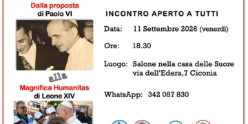 11 settembre: Da Paolo VI alla Magnifica Humanitas: a Ciconia un incontro sulla Civiltà dell’Amore per il XXI secolo